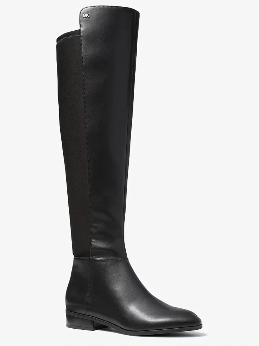 Michael Kors Black Over-The-Knee Leather Riding Boots